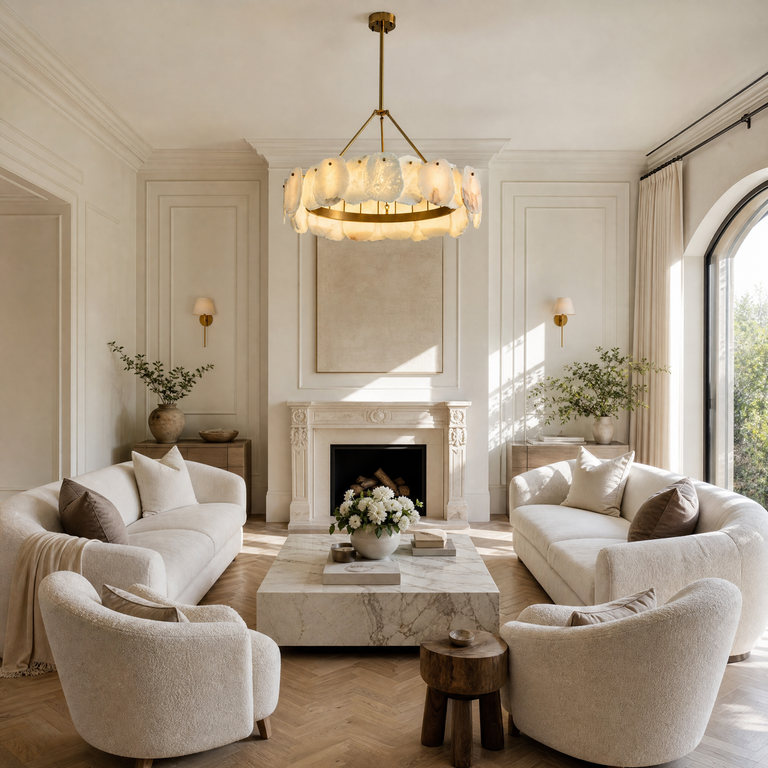Foglia Flower Pedal Chandelier by Dalmivik, product or room detail view