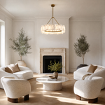 Foglia Flower Pedal Chandelier by Dalmivik, product or room detail view