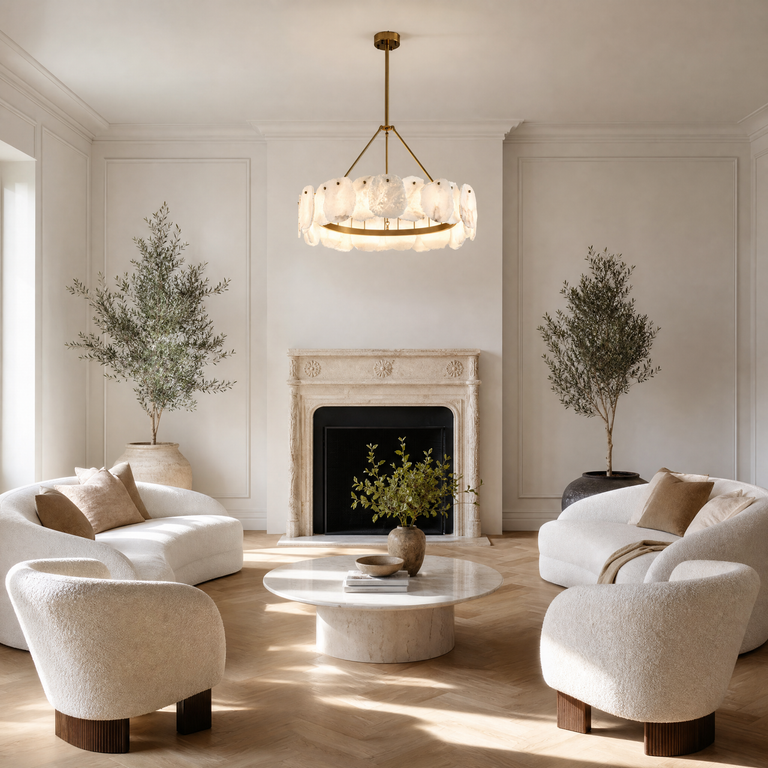 Foglia Flower Pedal Chandelier by Dalmivik, product or room detail view