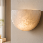 Greta Modern Alabaster Wall Sconce by Dalmivik, product or room detail view