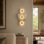 Hollis Alabaster Wall Sconce Light Modern by Dalmivik, product or room detail view