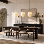 Hollis Minimalist Brass Alabaster Pendant Light 8.3" D by Dalmivik, product or room detail view