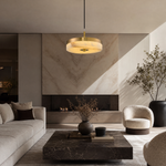 Hollis Modern Alabaster Island Hanging Lights by Dalmivik, product or room detail view