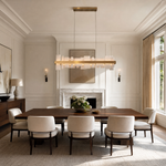 Hollis Modern Alabaster Linear Pendant Light by Dalmivik, product or room detail view