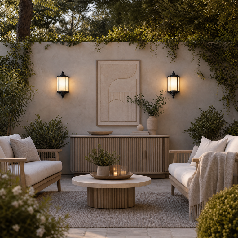 Isla Modern Outdoor Wall Lamp by Dalmivik, product or room detail view