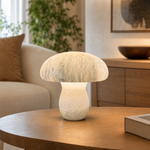 Katya Mushroom Modern Alabaster Table Lamp by Dalmivik, product or room detail view