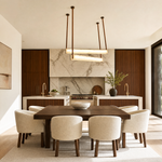 Lacora Modern Alabaster Linear Pendant Light by Dalmivik, product or room detail view