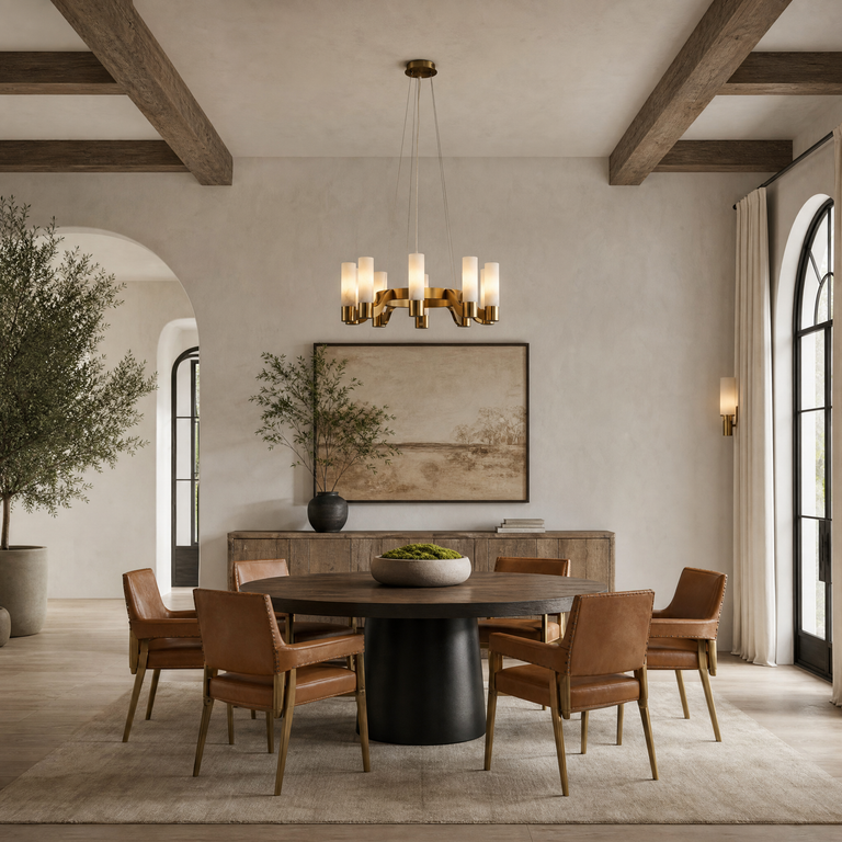 Livia Modern Alabaster Hanging Light Fixtures by Dalmivik, product or room detail view