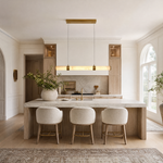 Anello Alabaster Cylinder Linear Pendant 47.24" L by Dalmivik, product or room detail view