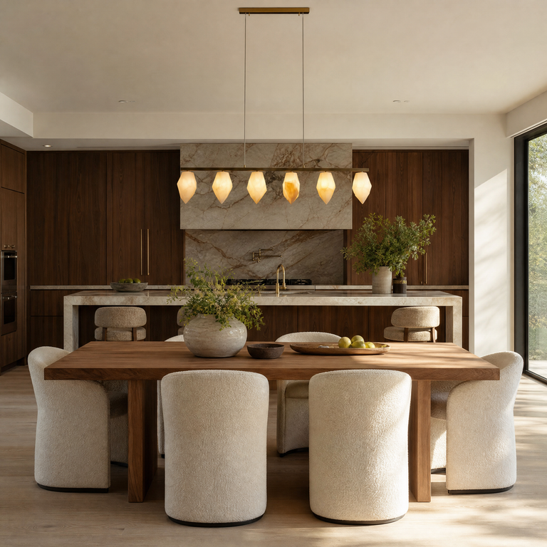 Onda Modern Linear Pendant Lighting L47.2" by Dalmivik, product or room detail view