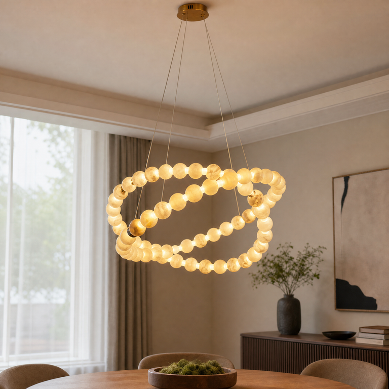 Orbita Foyer Modern Chandelier by Dalmivik, product or room detail view
