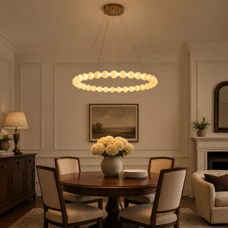 Orbita Foyer Modern Chandelier by Dalmivik, product or room detail view