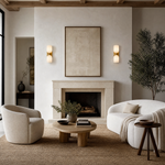Orbita Modern Double Light Wall Sconce by Dalmivik, product or room detail view
