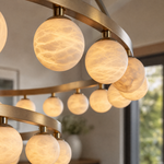Orbita Modern Round Ring Chandelier by Dalmivik, product or room detail view
