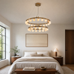 Orbita Modern Round Ring Chandelier by Dalmivik, product or room detail view