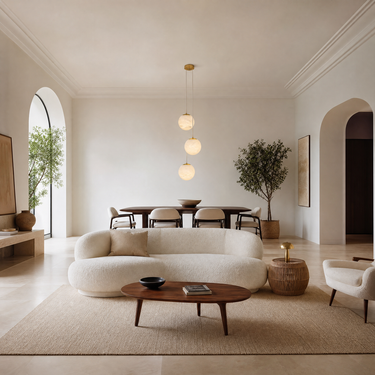 Orbita Modern Sphere Pendant Light by Dalmivik, product or room detail view