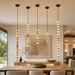 Orbita Modern Veritical Island Pendant Light by Dalmivik, product or room detail view