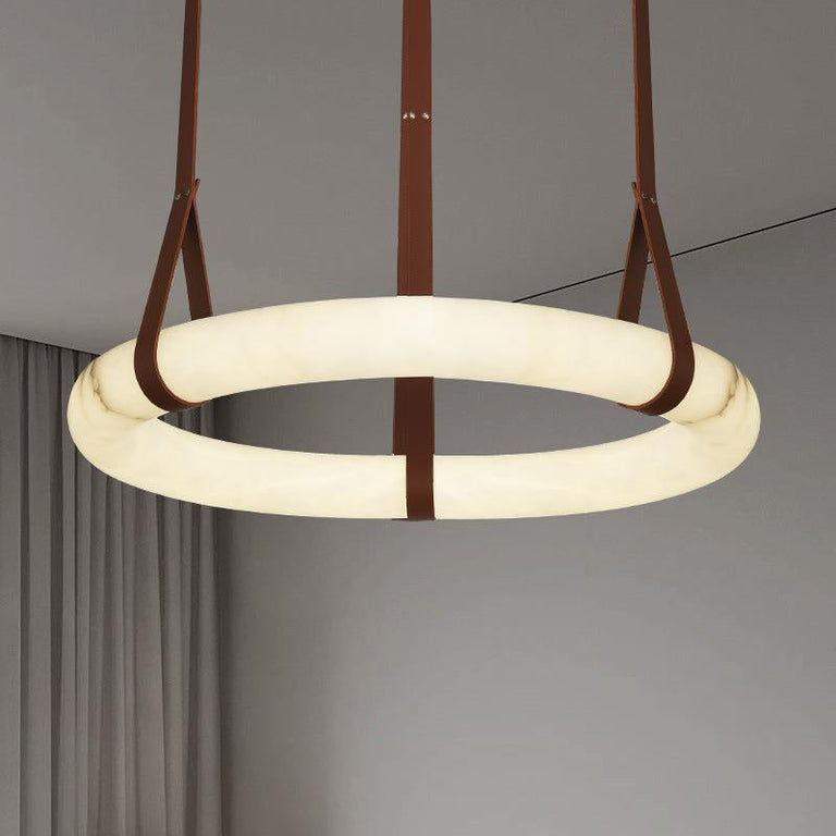 Pendant Light A Alabaster Ring Ceiling Lamp by Dalmivik, product or room detail view