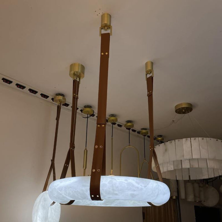 Pendant Light A Alabaster Ring Ceiling Lamp by Dalmivik, product or room detail view