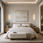 Ovale Modern Alabaster Linear Wall Sconce by Dalmivik, product or room detail view