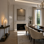 Pearl Modern Alabaster Disc Table Lamp by Dalmivik, product or room detail view