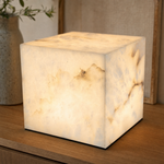 Pearl Modern Alabaster Table Lamp by Dalmivik, product or room detail view