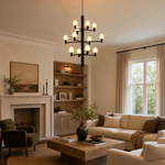 Ramo Alabaster Large Black Chandelier by Dalmivik, product or room detail view