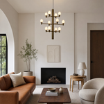 Ramo Brass Living Room Chandelier by Dalmivik, product or room detail view