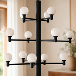 Ramo Globe Black Alabaster Chandelier by Dalmivik, product or room detail view