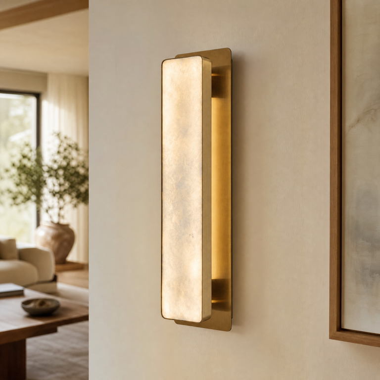 Rect Plate Wall Sconce by Dalmivik, product or room detail view