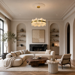 Round Block Chandelier by Dalmivik, product or room detail view