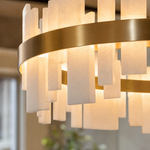 Round Block Chandelier by Dalmivik, product or room detail view