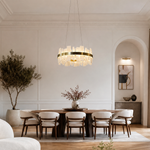 Round Block Chandelier by Dalmivik, product or room detail view