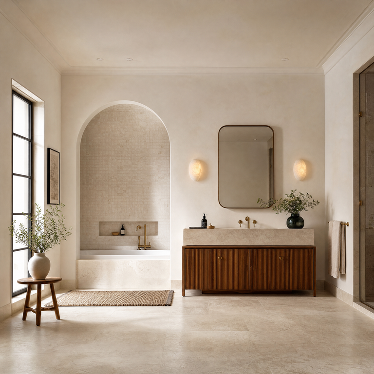 Sfera Alabaster Modern Wall Lamp Light by Dalmivik, product or room detail view