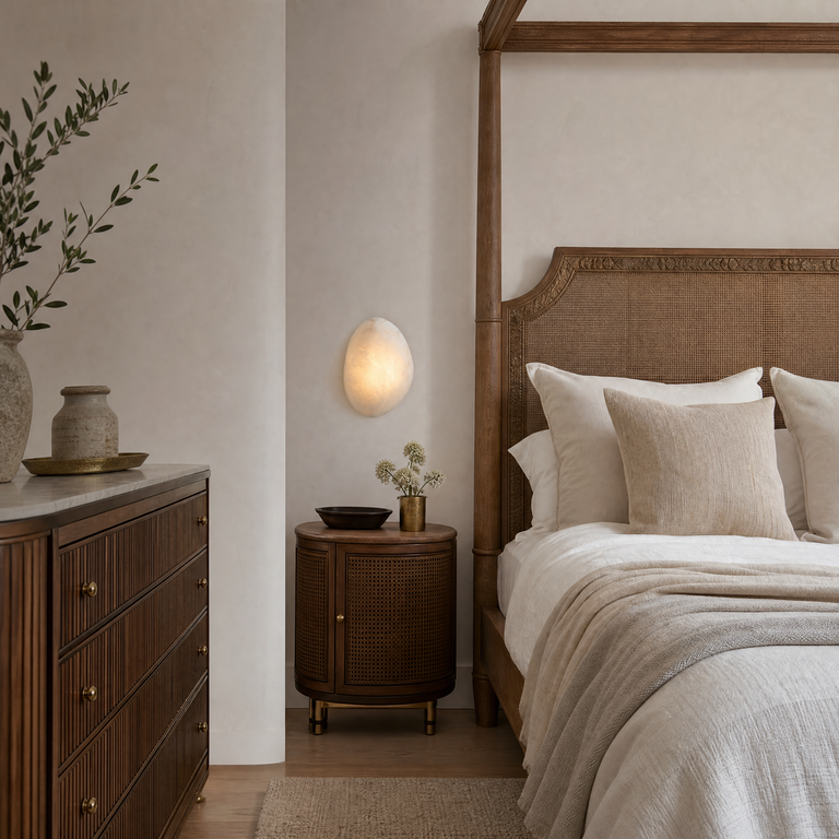 Sfera Alabaster Modern Wall Lamp Light by Dalmivik, product or room detail view