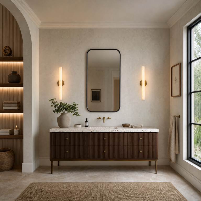 Twin Stick Wall Sconce by Dalmivik, product or room detail view