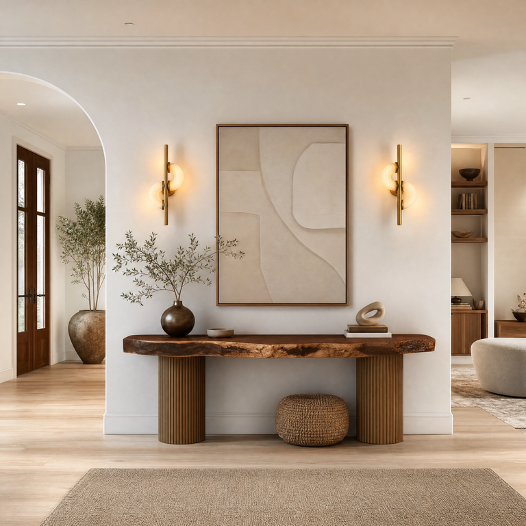 Veya Modern Alabaster Sculptural Wall Sconce by Dalmivik, product or room detail view