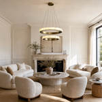 Votelle Alabaster Double Ring Chandelier by Dalmivik, product or room detail view