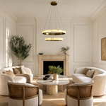 Votelle Alabaster Double Ring Chandelier by Dalmivik, product or room detail view