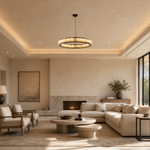 Votelle Modern Alabaster Ring Chandelier by Dalmivik, product or room detail view