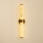 Anello Modern Linear Alabaster Sconce by Dalmivik, complete fixture view