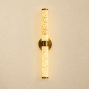 Anello Modern Linear Alabaster Sconce by Dalmivik, complete fixture view