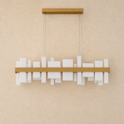 Hollis Alabaster Linear Dining Chandelier 46.8