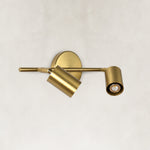 Two independently adjustable brass cylinder heads