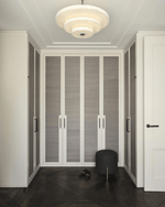Alabaster Bronze & White LED Chandelier – Elegant 33‑Inch by Dalmivik, product or room detail view