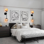 Alabaster Double Spherical Wall Lamp by Dalmivik, product or room detail view