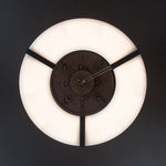 Alabaster Halo Pendant Light – Black & White LED Chandelier by Dalmivik, product or room detail view