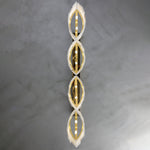 Alabaster Pendant Lamp with Gold & White Finish by Dalmivik, product or room detail view