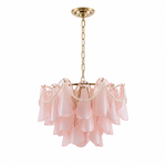 Aureate Pearl Glass Petal Chandelier