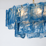 Aurevia Murano-Style Linear Art Glass Chandelier